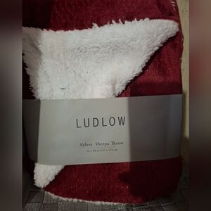 Red Velvet Sherpa Throw